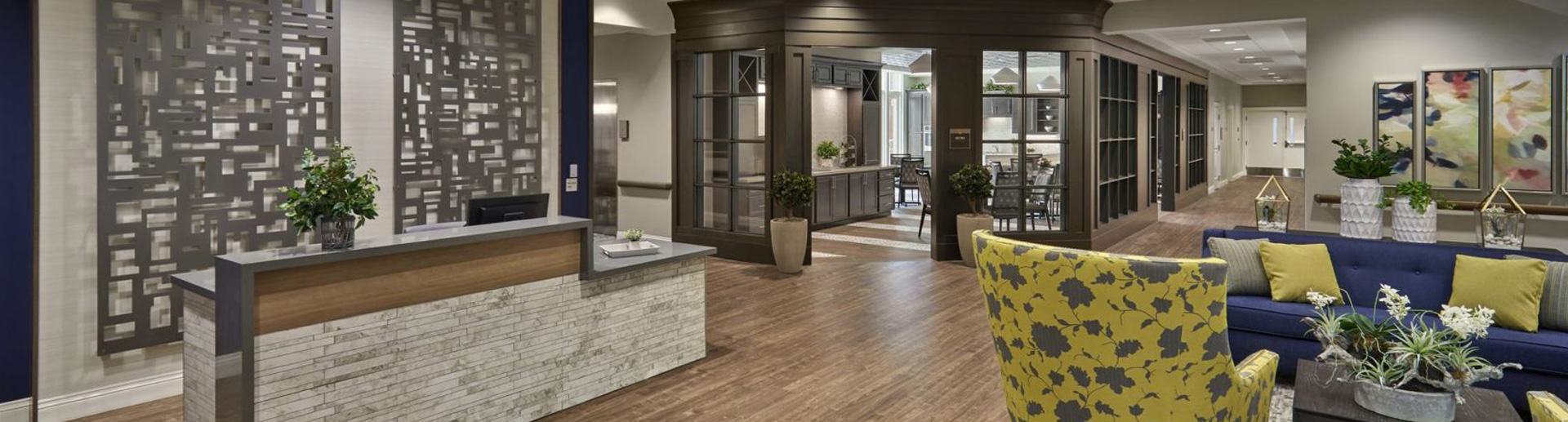 view of front desk area