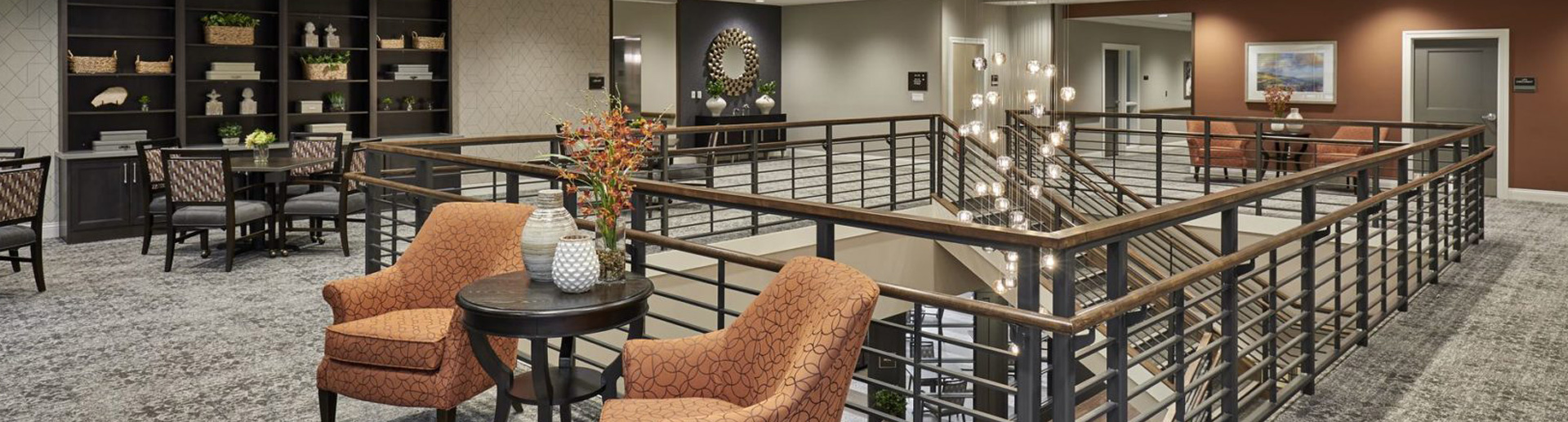 view of upstairs area